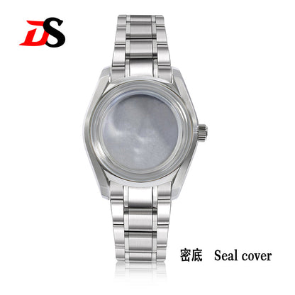 38mm 62GS Case Classic Bubble Dome Glass AR Fit NH34 NH38 28.5mm Dial Steel Screw Crown 10ATM