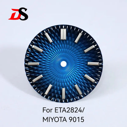 Pineapple Face Dial 28.5mm Dial No Lume Suitable for NH35 NH38 ETA2824/MIYOTA 9015 Movement No Date