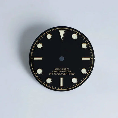 28.5mm Retro Dial BGW9 C3 Lume NH35NH36 Movement No Date Dial