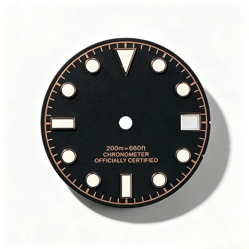28.5mm Matte Dial Retro Tudo BGW9 C3 Lume for NH35 Movement