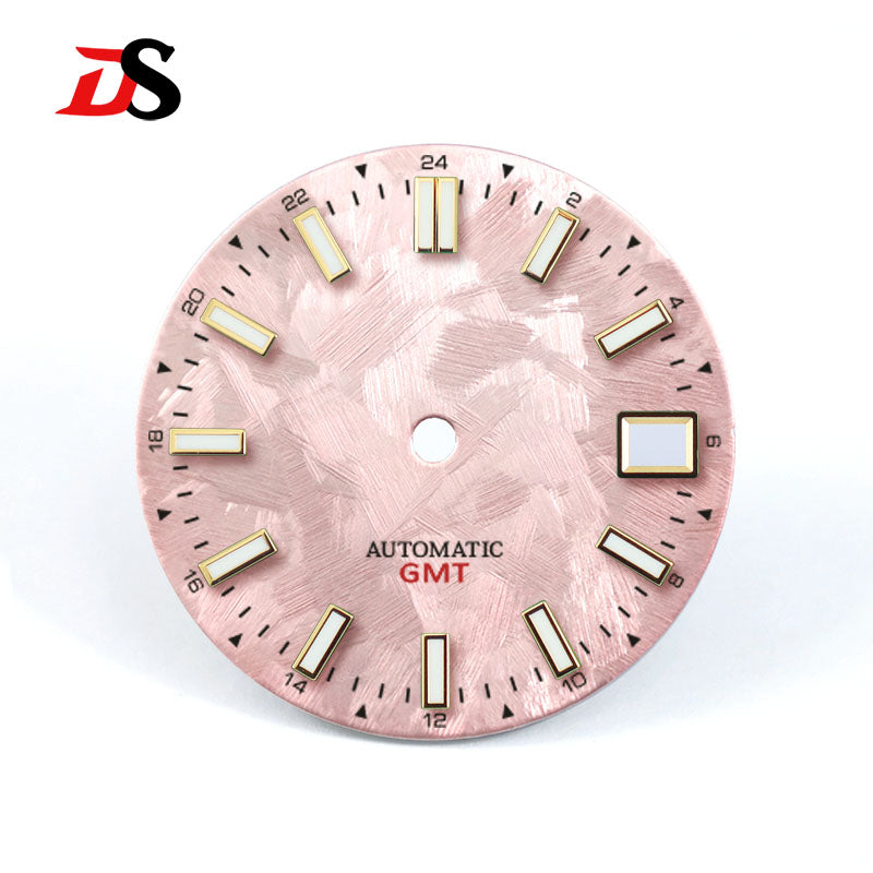 Shunbun Sea of Clouds Dial Blue Lume GMT NH34 Sakura Pink 28.5mm for SKX007 NH35