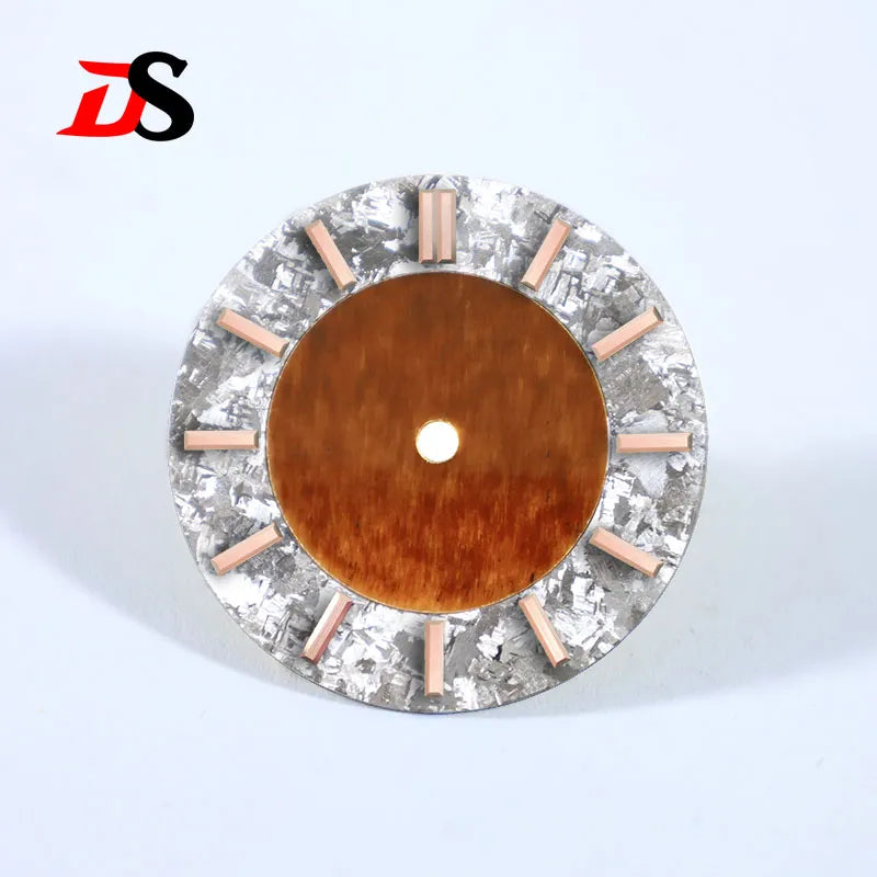 No tick mark 28.5mm Dial Tiger's Eye Stone Ice Crystal Stone Dial Creative Stitching High-quality NH38 Movement No Date