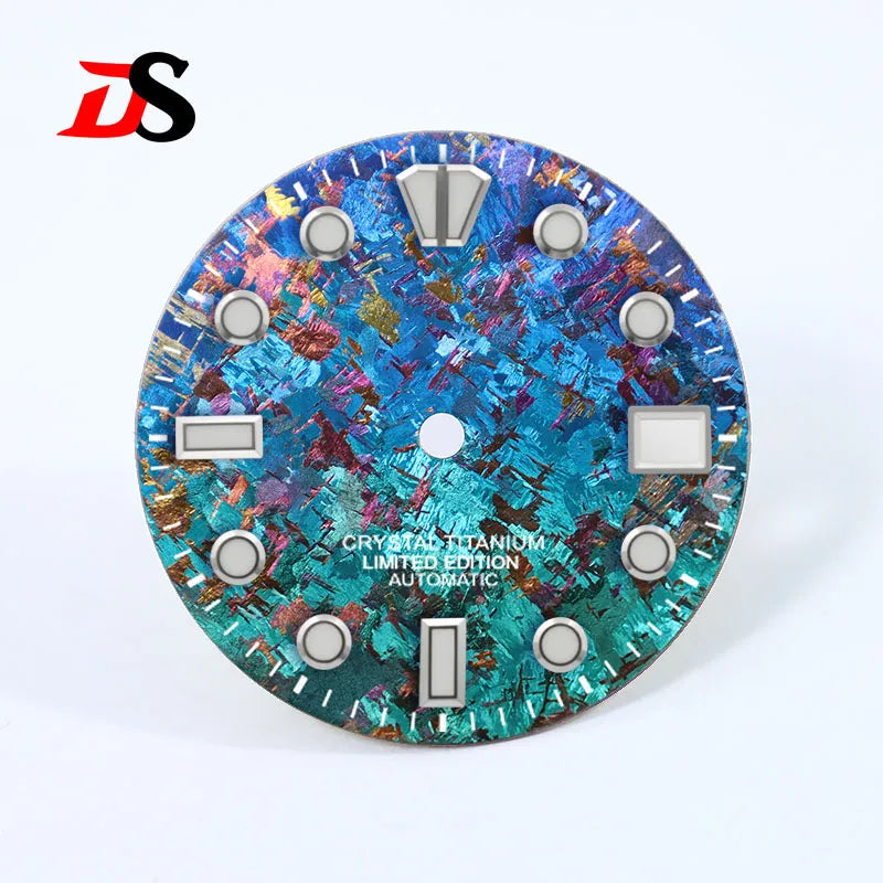 28.5mm Dial Crystal Titanium Text Dial Chaotic Texture BGW9 C3 Lume NH35 Movement
