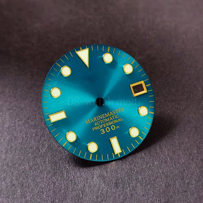 28.5mm Sunburst Matte Dial Gold YM Index BWG9 C3 Lume NH35NH36 Movement