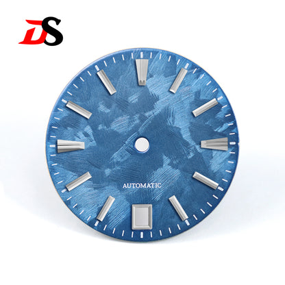 6 O'clock Date Shunbun Dial NH35 No Lume Sakura Pink 28.5mm for SKX007 GS Mod