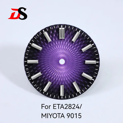 28.5mm Dial Pineapple Face Dial Suitable for NH35 NH38 ETA2824/MIYOTA 9015 Movement No Date No Lume