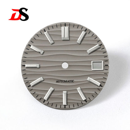 Sea Wave Dial 3 O 'clock Date No Lume/blue lume NH35NH36