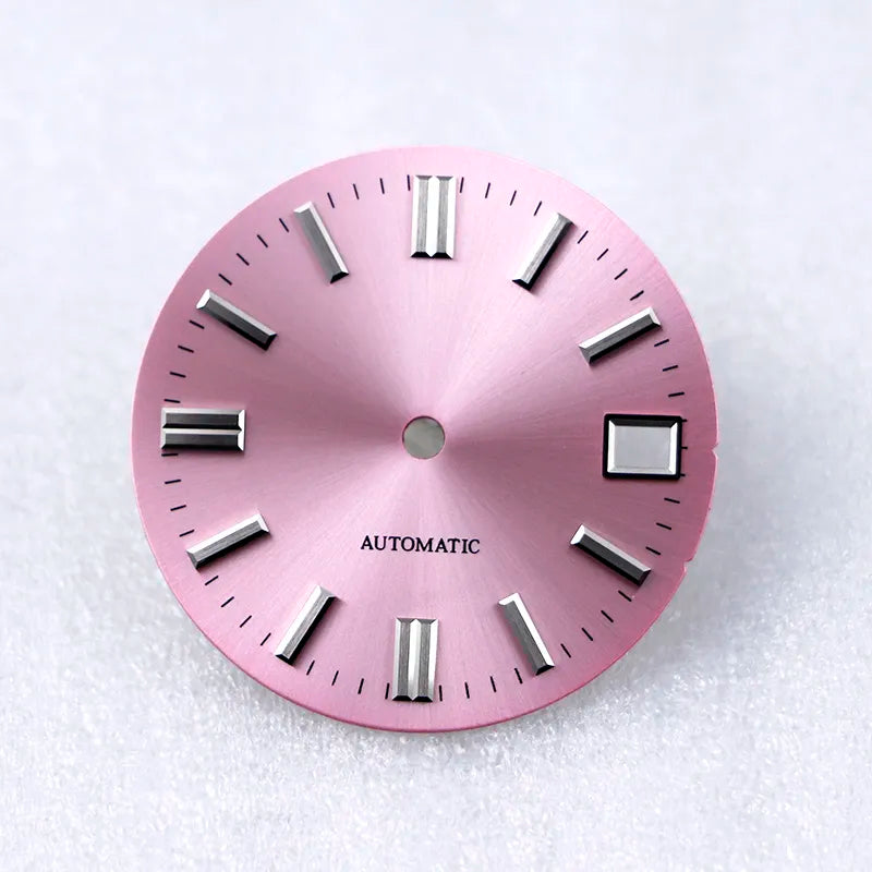 28.5mm Watch Dial Classic Sunburst Dial No Lume NH35 Movement