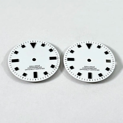 50-layer Retro 28.5mm Dial Matte Black White Dark Green Lume NH35 Movement