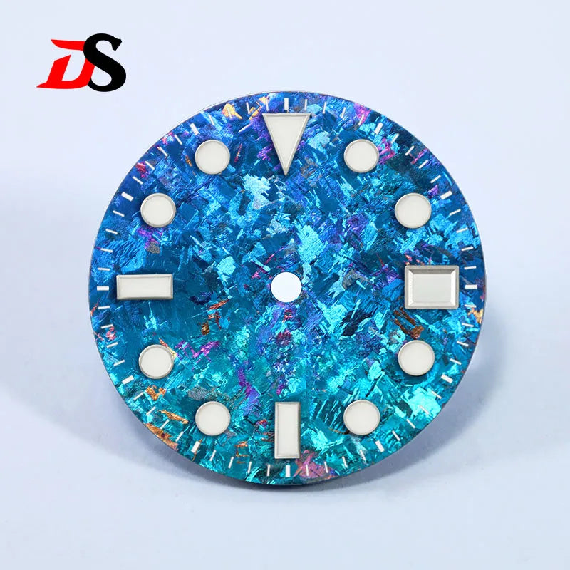 Crystal Titanium Text Dial Chaotic Texture BGW9 C3 Lume NH35 Movement 28.5mm Dial