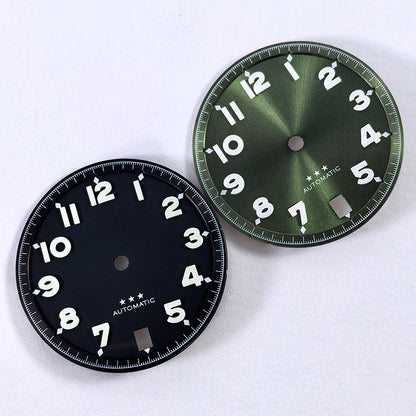 Forerunner Dial Blue Lume 28.5mm Number NH35 Dial White Five-pointed Star