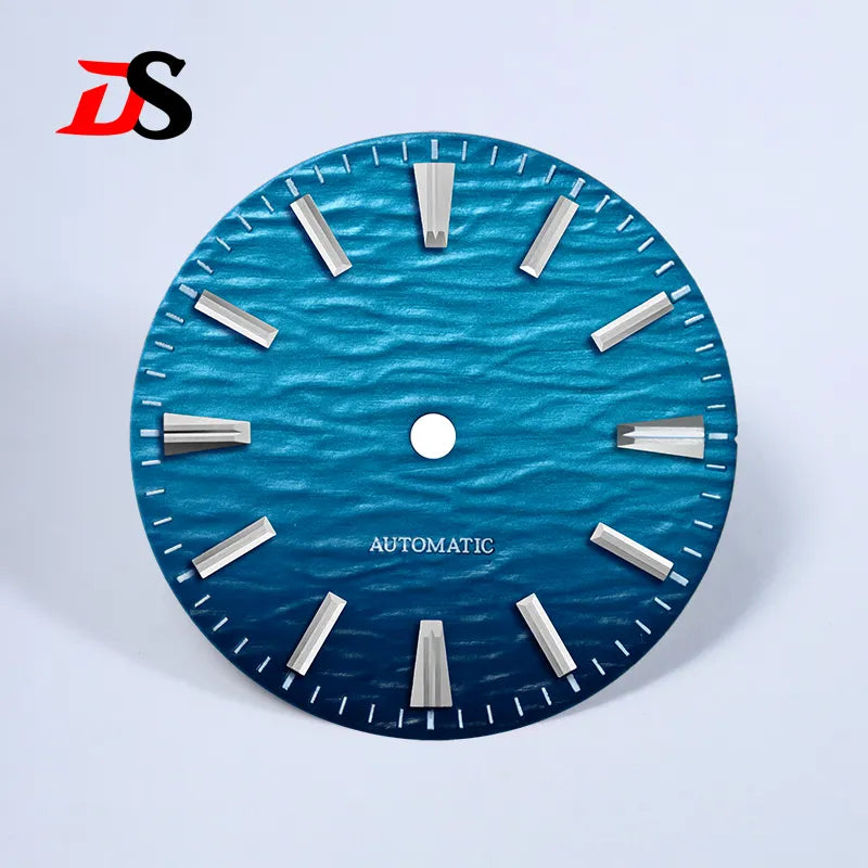 Wave Dial 28.5mm Gradient No Lume for NH35/NH38 Movement 3 O'clock Date/no Date