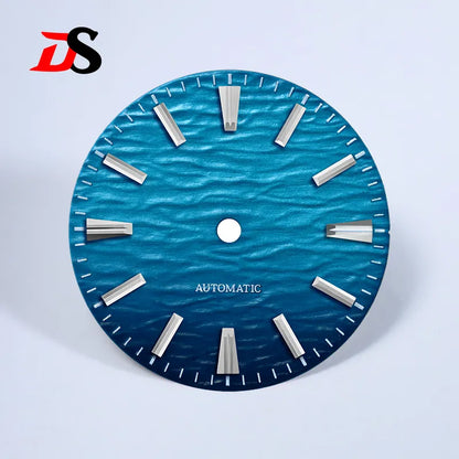Wave Dial 28.5mm Gradient No Lume for NH35/NH38 Movement 3 O'clock Date/no Date