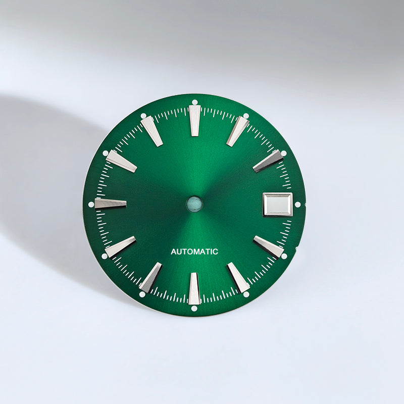 Sunburst Date New Dial Green Lume