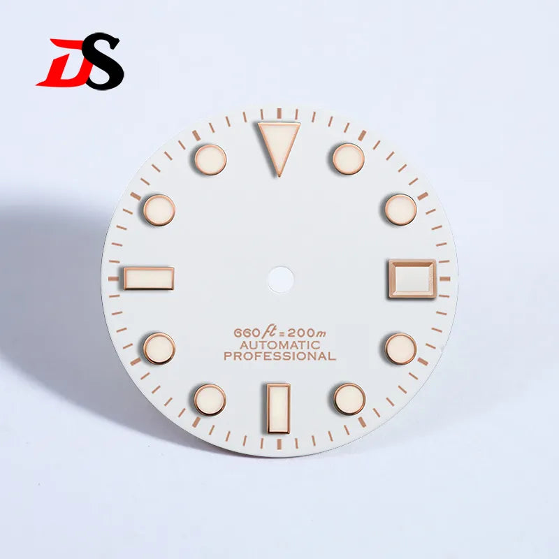 Matte 28.5mm Dial YM SUB BGW9 C3 Lume NH35 Movement Rose Gold Date
