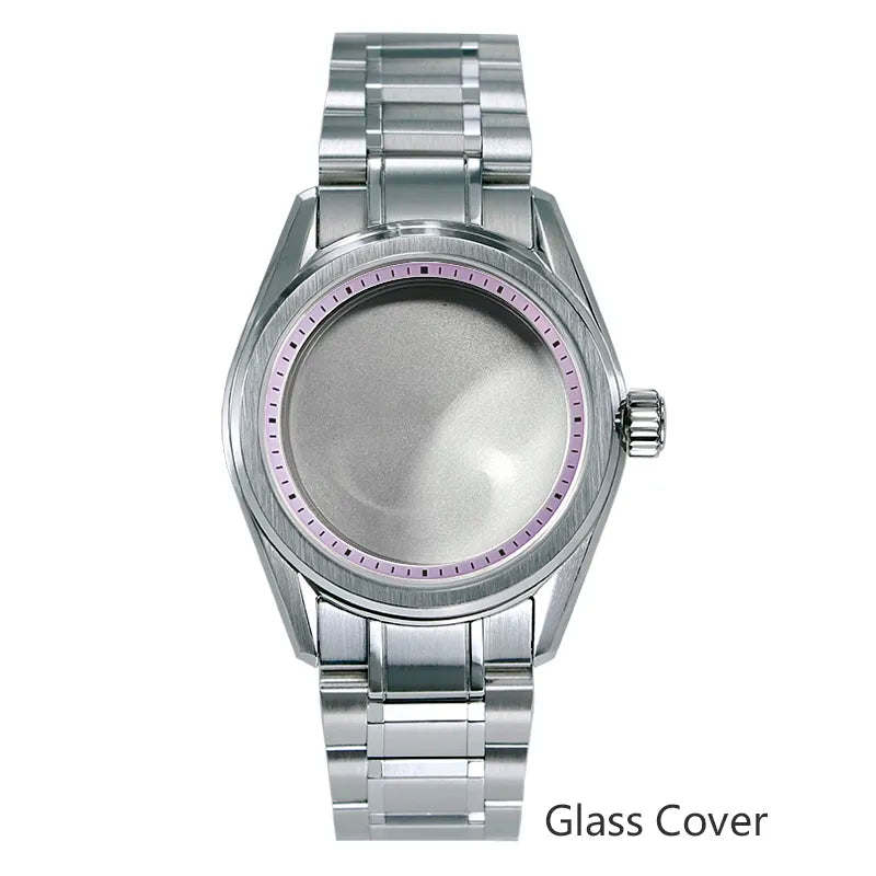38mm GS Case with Chapter Ring NH35 NH34 Match Shunbun 28.5mm Dial Color Classic Watch Case