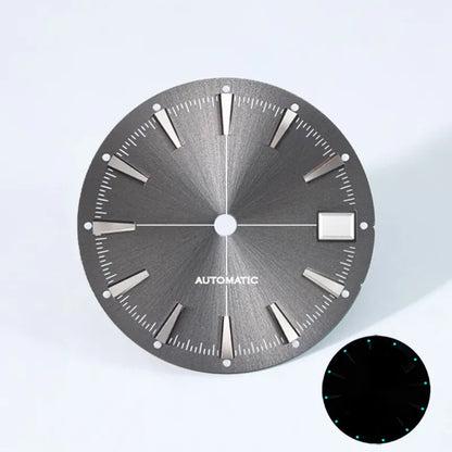 Sunburst Date Dial Green Lume NH35 movement