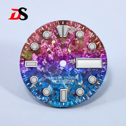28.5mm Dial BGW9 C3 Lume Ice Crystal Titanium for NH35 NH36 Movement