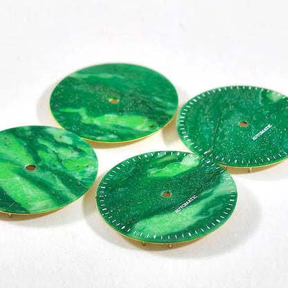 28.5mm African Jade Sterile Dial NH35NH38 Movement Stone Dial