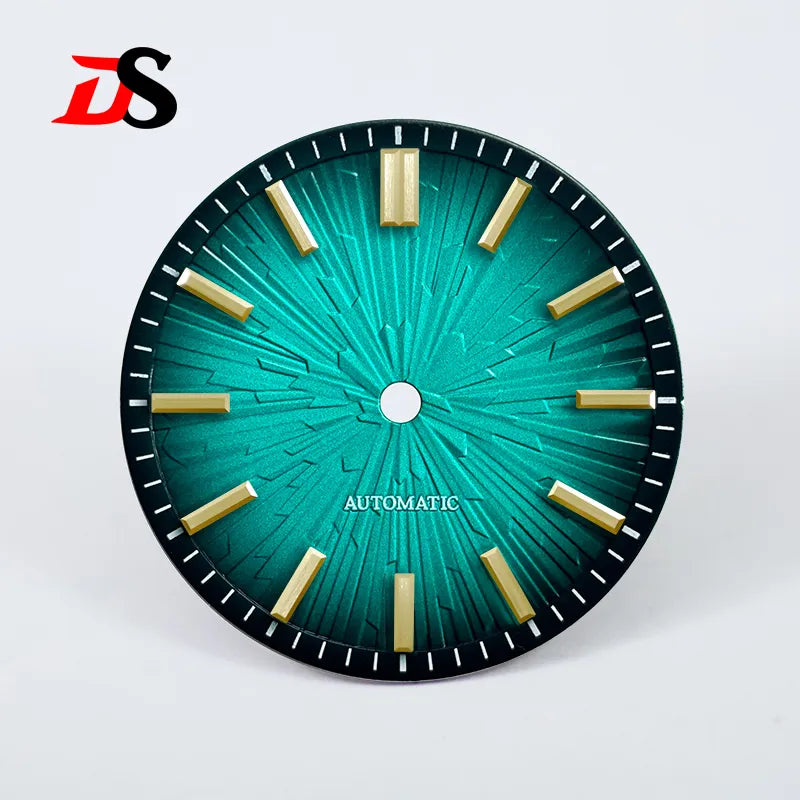 Gradient 28.5mm Wood Grain Dial No Lume for NH35/NH38 Movement 3 O'clock Date/no Date