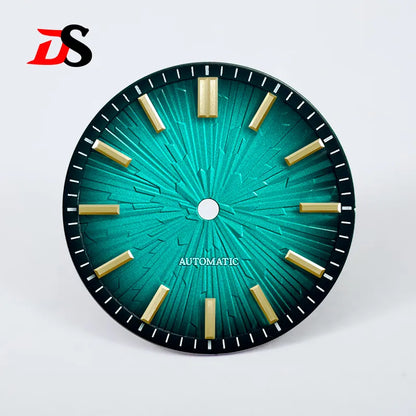 Gradient 28.5mm Wood Grain Dial No Lume for NH35/NH38 Movement 3 O'clock Date/no Date