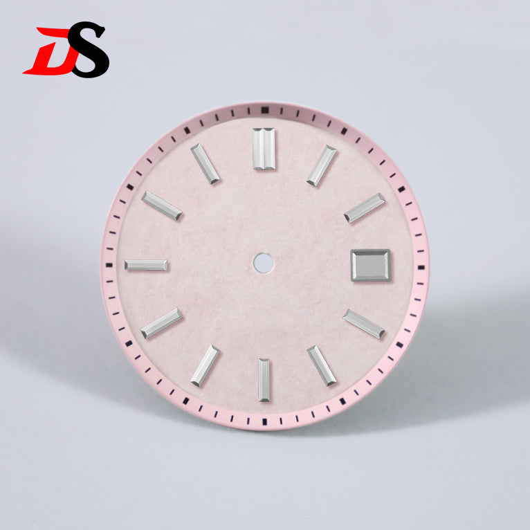 33.5mm Pink Dial No Lume for 40MM GS Case NH35 NH34
