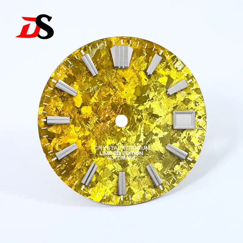 28.5mm Dial Ice Crystal Titanium Dial GS MOD No Lume NH35 Movement