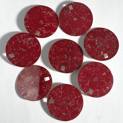 28.5mm Red Agate Stone Sterile Watch Dial Suitable for NH38/ETA 2824/SW200/Miyota 9015 Watch Accessories