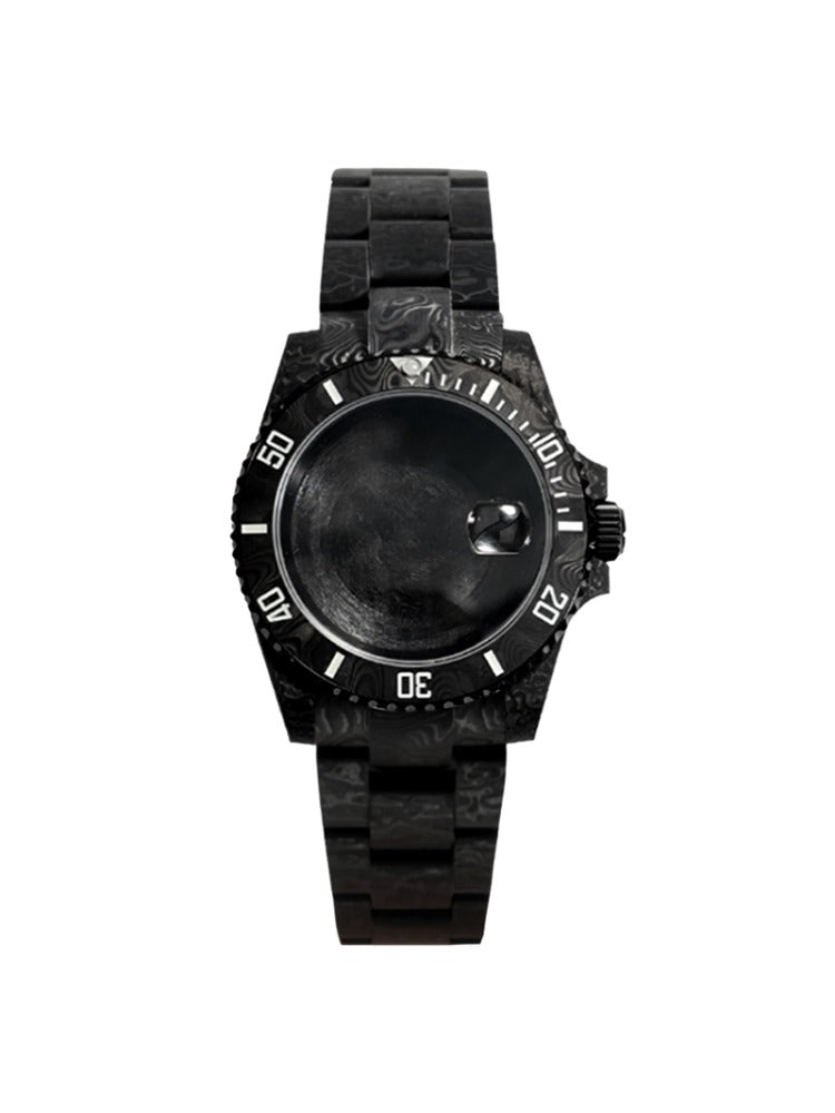 40.5mm Carbon Fiber SUB Diving Case Sapphire Glass for 3135 Movement 28.5-29mm Dial