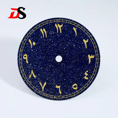 No Date Arab 28.5mm Dial Blue Starry Sky Blue Sandstone NH35NH38 Movement