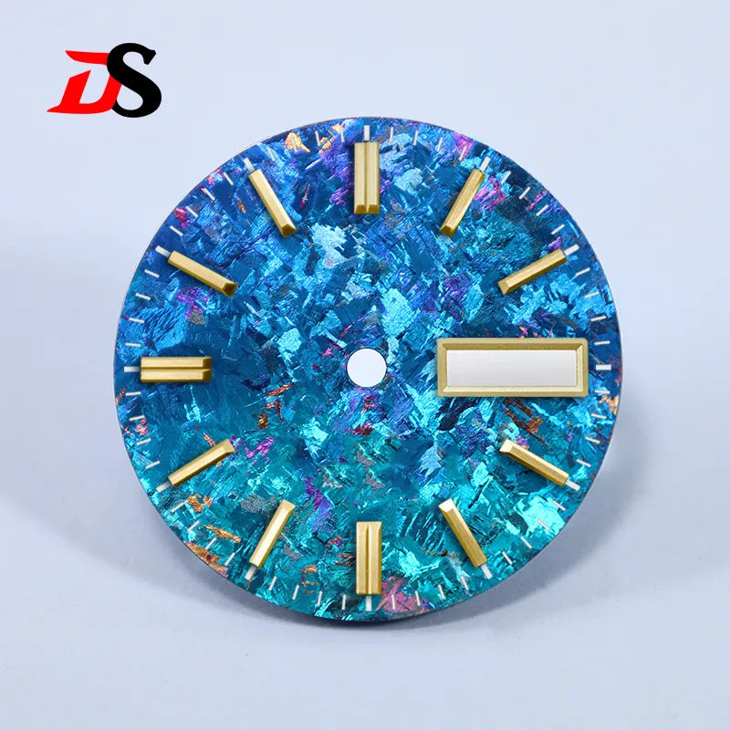 Ice Crystal Titanium Dial 28.5mm DAY DATE No Lume NH35 NH36 Movement