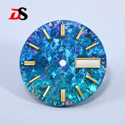 Ice Crystal Titanium Dial 28.5mm DAY DATE No Lume NH35 NH36 Movement