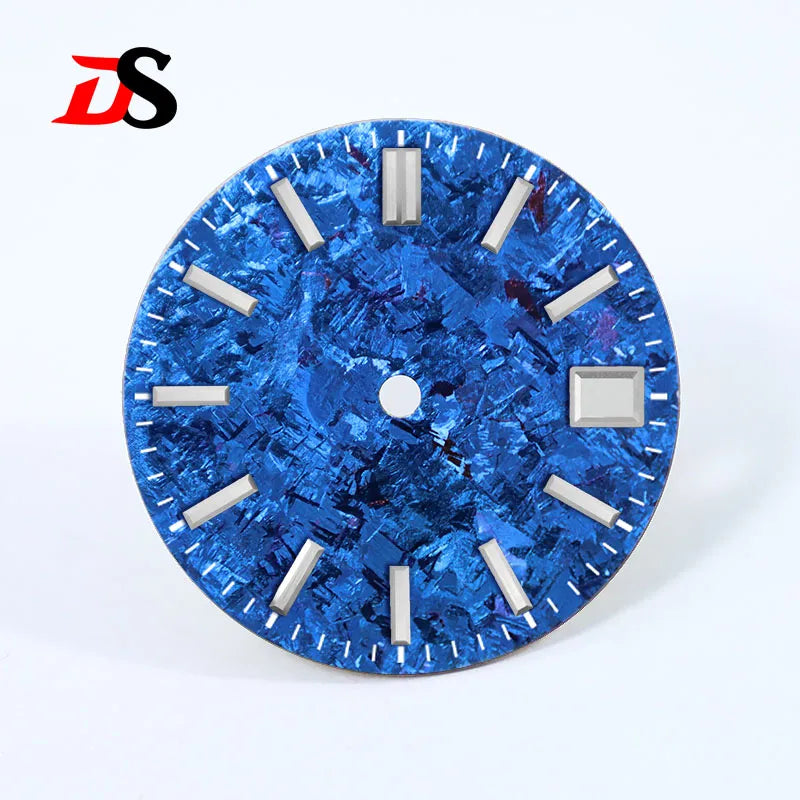 28.5mm Dial Grey Crystal Titanium Texture NO Lume NH35 Movement