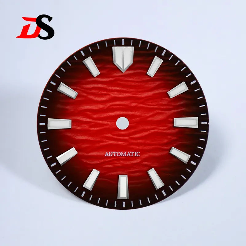 Gradient Wave Dial 28.5mm Blue Lume Date for NH35/NH38 Movement