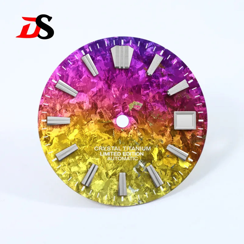 28.5mm Dial Ice Crystal Titanium Dial GS MOD No Lume NH35 Movement