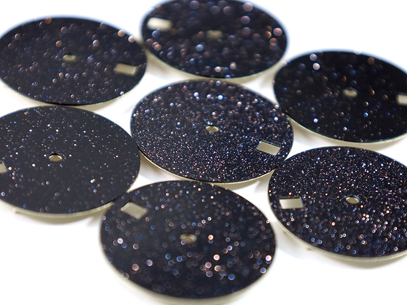 Black Starry Sky NH35 Dial Black Sands Stone Sterile Blank Date/No Date NH35 NH38 Movement