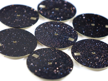 Black Starry Sky NH35 Dial Black Sands Stone Sterile Blank Date/No Date NH35 NH38 Movement