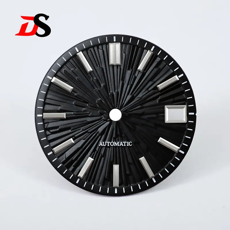 Gradient 28.5mm Wood Grain Dial No Lume for NH35/NH38 Movement 3 O'clock Date/no Date