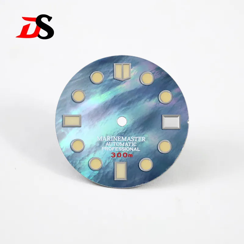 Mother shellfish Marinemaster Dial 28.5mm MOD BGW9 C3 Lume NH35NH36 Movement No Tick Mark