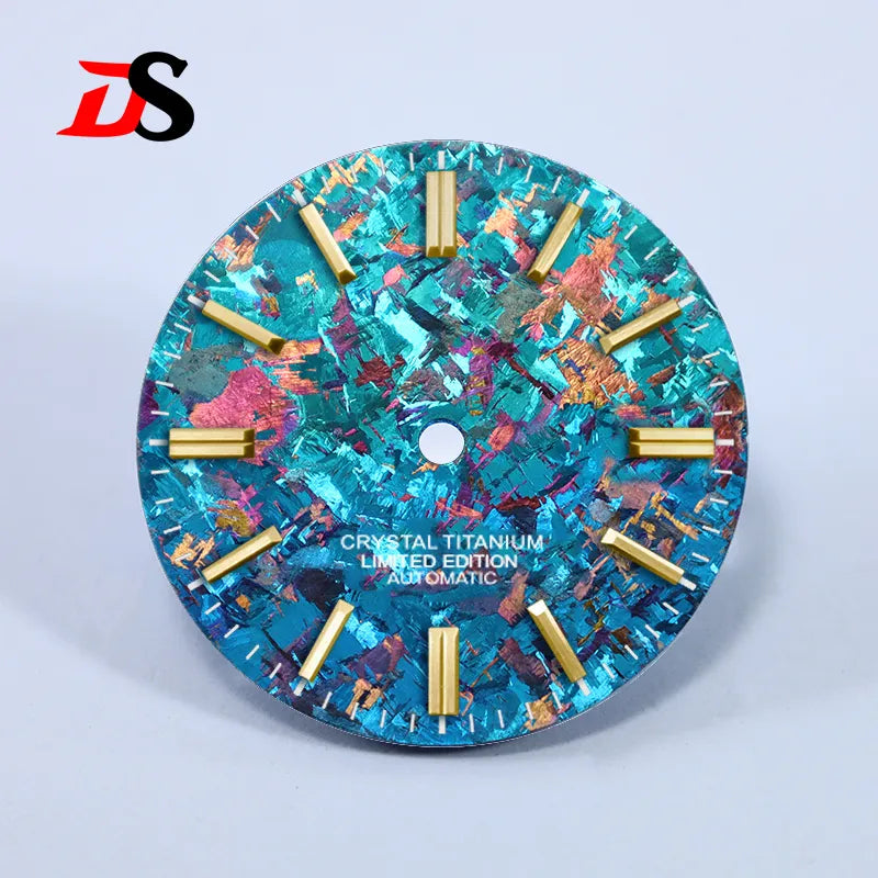 Ice Crystal Titanium 28.5mm Dial No Lume NH35 Movement No Date Dial