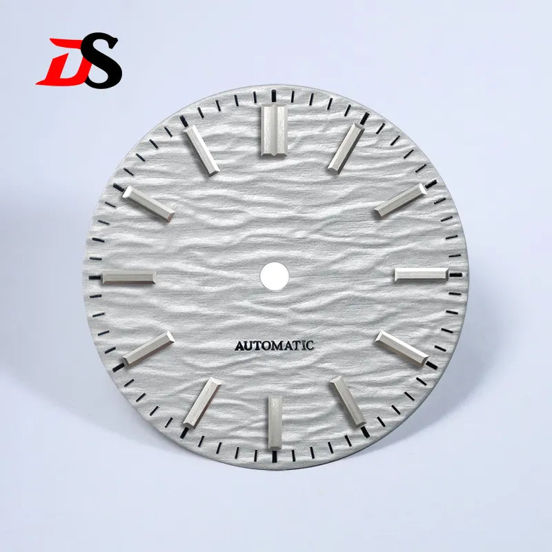 28.5mm Wave Dial Gradient No Lume for NH35/NH38 Movement 3 O'clock Date/no Date