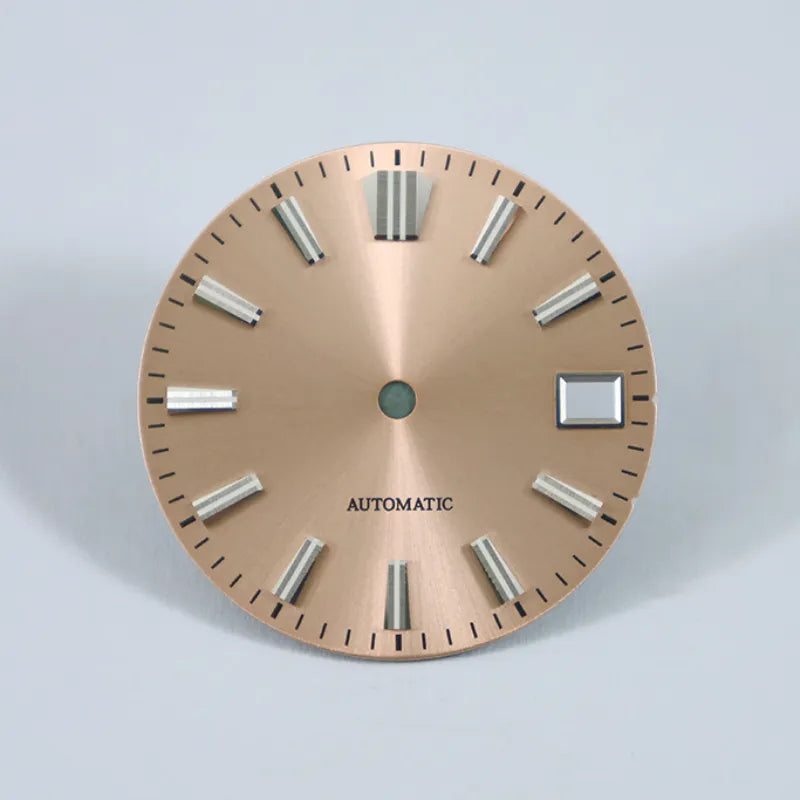 28.5mm Sunburst Dial GS MOD Blue Lume NH35 Movement No Lume