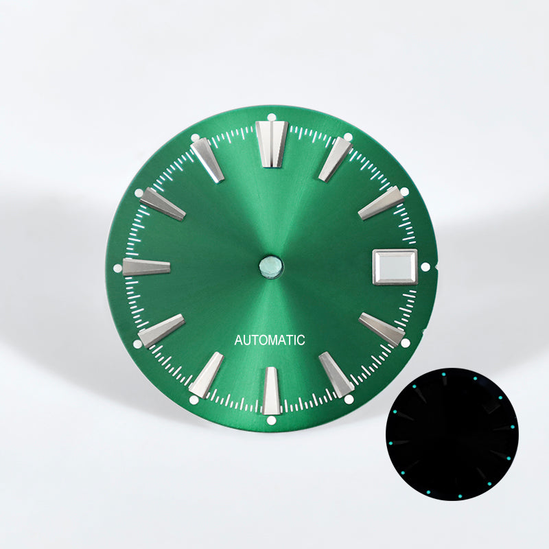 Sunburst Date Dial Green Lume Nh34