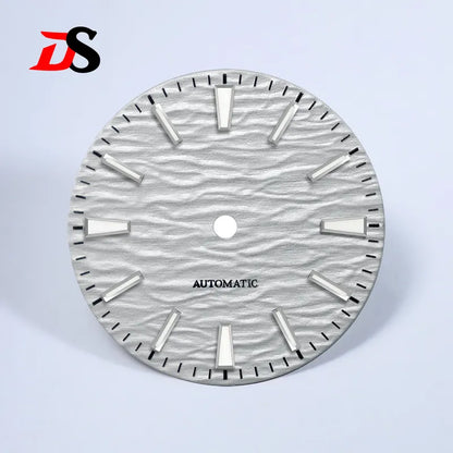 Gradient NH35 Dial 28.5mm Wave Pattern Dial Blue Lume for NH35/NH38 Movement