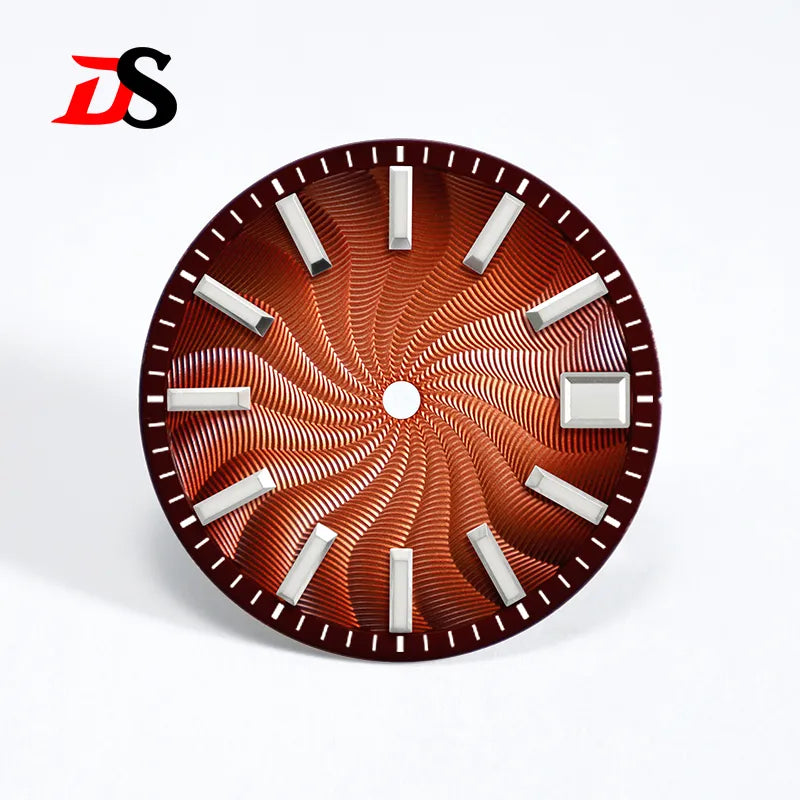 Guilloche Dial Smoked Series 28.5mm NH35 NH38 Movement No Date 3 O'clock/6 O'clock