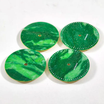 28.5mm African Jade Sterile Dial NH35NH38 Movement Stone Dial