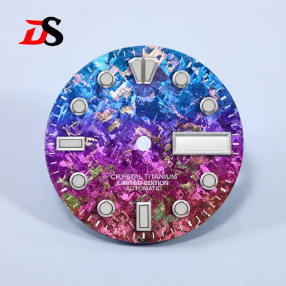 28.5mm Dial BGW9 C3 Lume Ice Crystal Titanium for NH35 NH36 Movement