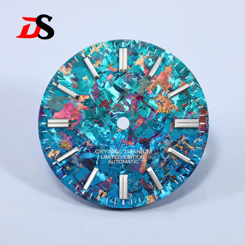 Ice Crystal Titanium 28.5mm Dial No Lume NH35 Movement No Date Dial