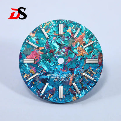 Ice Crystal Titanium 28.5mm Dial No Lume NH35 Movement No Date Dial
