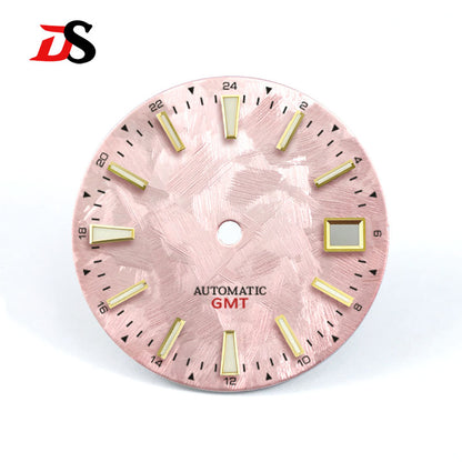 GS Sakura Blue Luminous GMT NH34 Snowflake Cherry Blossom 28.5mm SKX007NH35